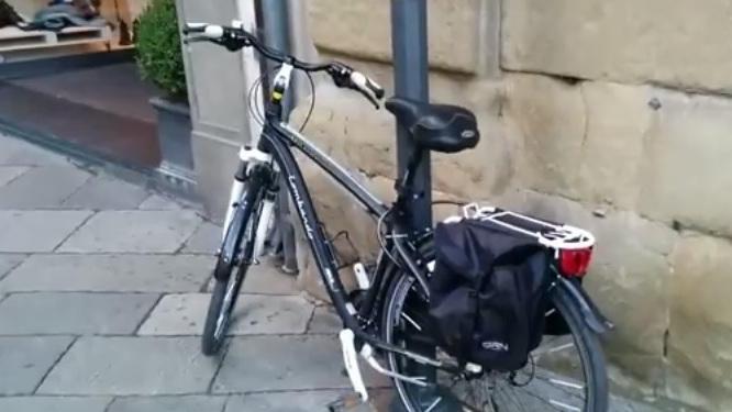 «Allarme bomba», è l’antifurto della bici