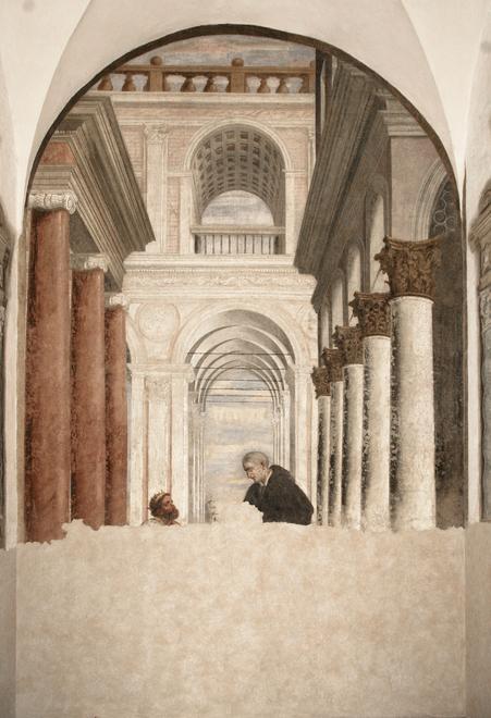 Nel monastero da oggi rivive l’affresco di Bernardino Cervi 