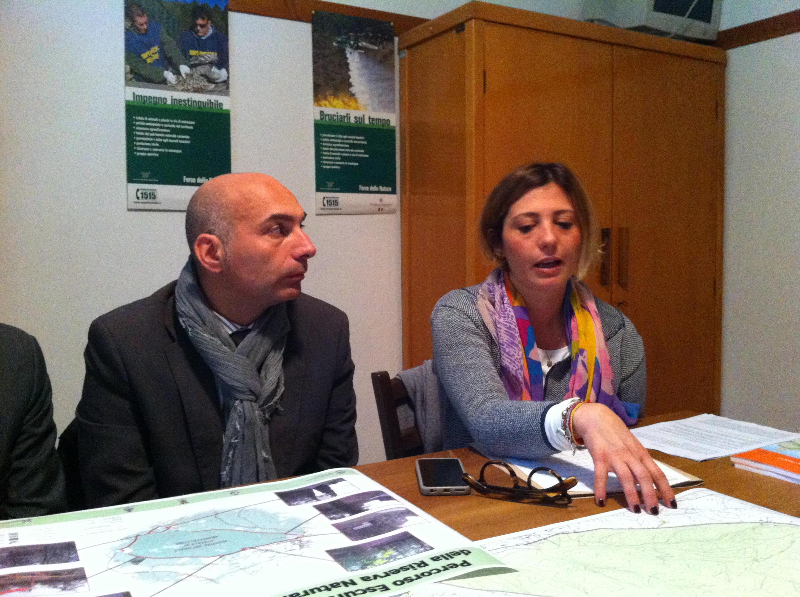I sindaci Gabriele Toti e Giulia Deidda