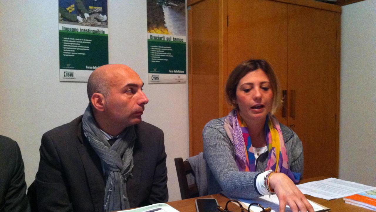 I sindaci Gabriele Toti e Giulia Deidda