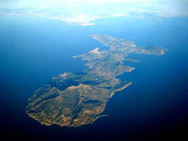 L'Elba vista dal satellite