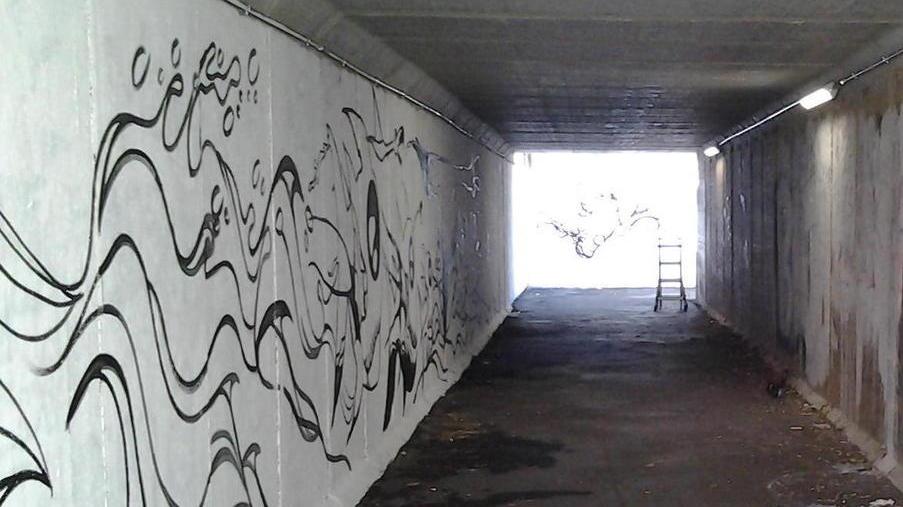 Nuova illuminazione nel sottopasso