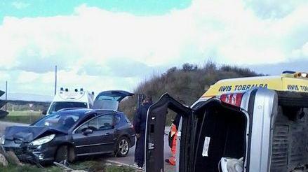 L'incidente sulla circonvallazione di Mores al bivio per Ardara