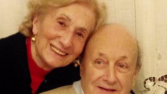 Gusmano Tognozzi con la moglie