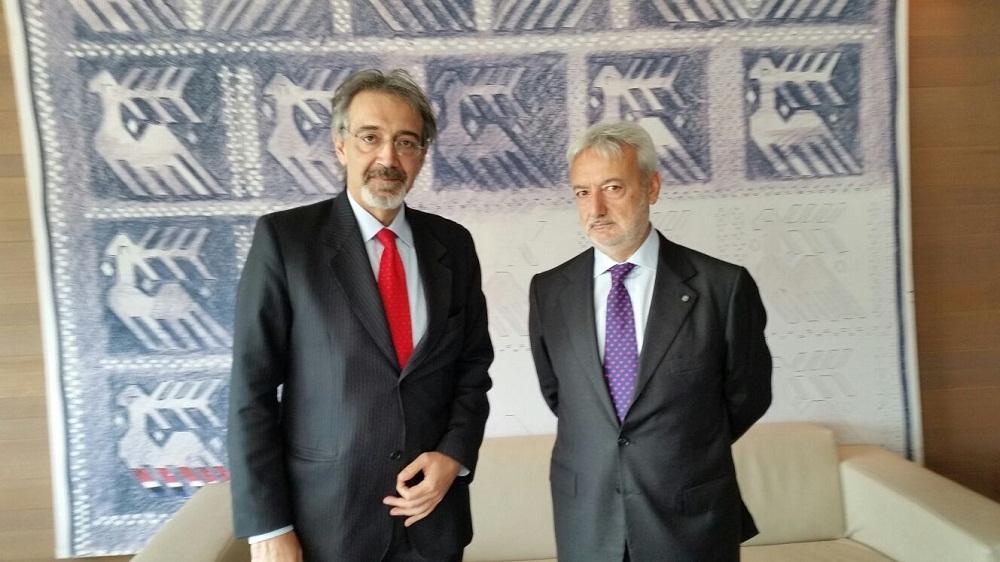 Francesco Rocca e Lucio Rispo della Qatar Foundation (Foto Gavino Sanna)