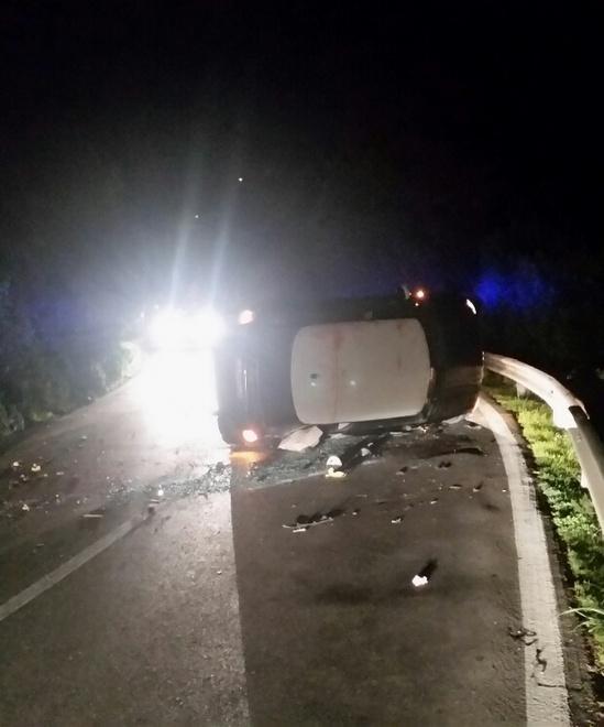Si ribalta con l’auto Pauroso incidente per un ventiduenne 