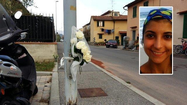 Camilla Innocenti e il luogo dell'incidente che le è costato la vita (Foto Gori)