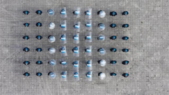 Uno degli scatti di Sestini per il Calendario 2016 della Polizia