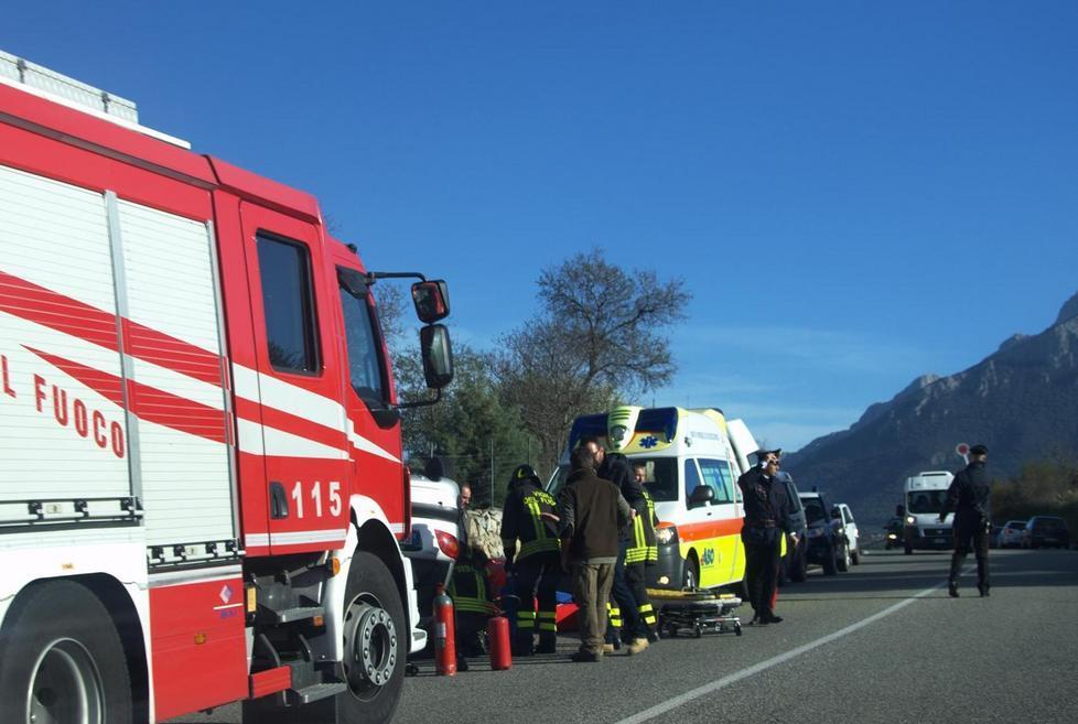 Oliena, incidente sulla Sp 22