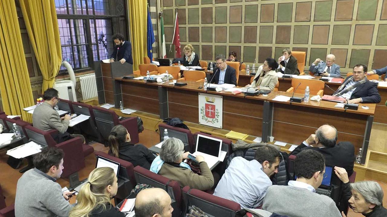 Una seduta del consiglio comunale
