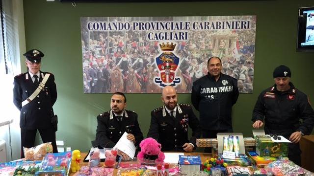 La conferenza stampa dei carabinieri