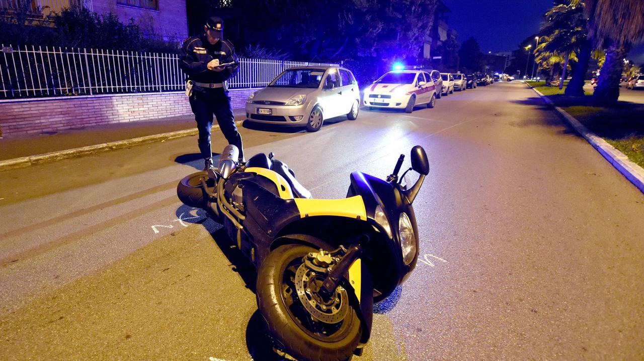 Un'immagine dell'incidente (foto Bf)