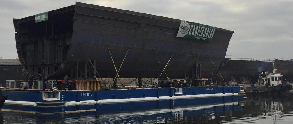 Ecco lo scafo del primo giga-yacht 