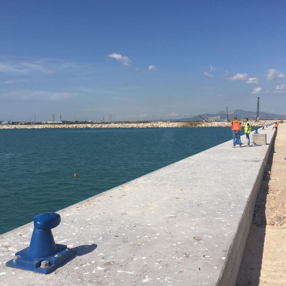 Uno scorcio del nuovo piazzale operativo a nord del porto di Piombino