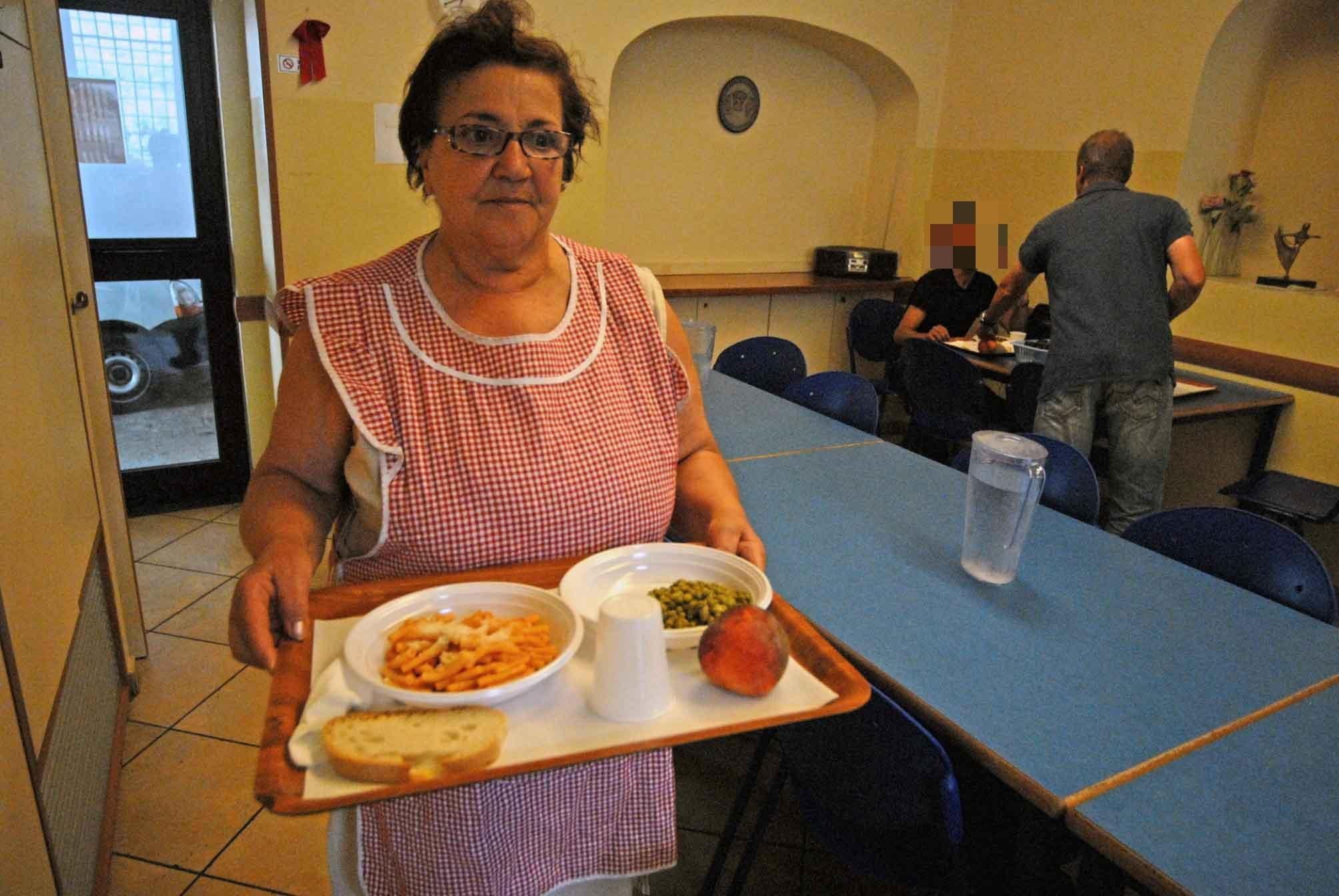 La mensa della Caritas (foto d'archivio)