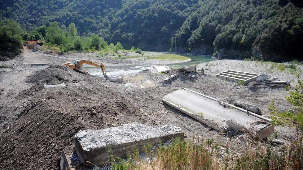 Stadano, sono ripresi i lavori al ponte