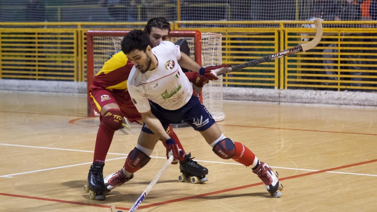 Un momento della gara del Forte contro il Lodi (foto Baldi)