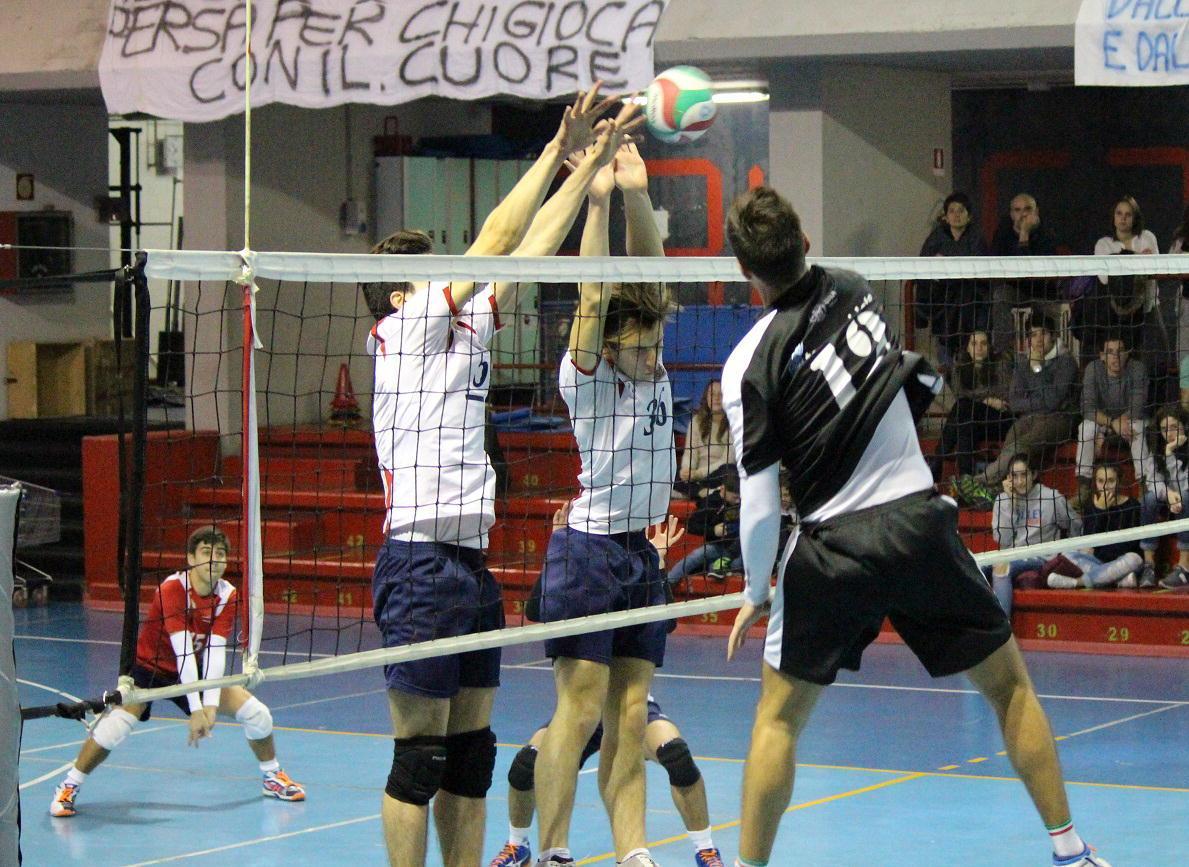 Un momento dell'incontro tra Volley Prato e Siena
