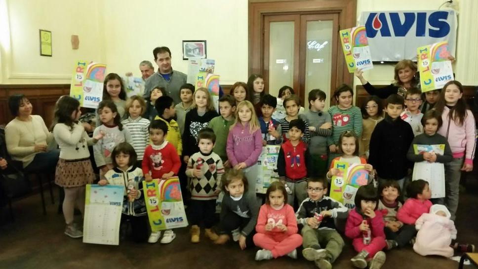 I “Colori in libertà” dei bimbi nel calendario dell’Avis