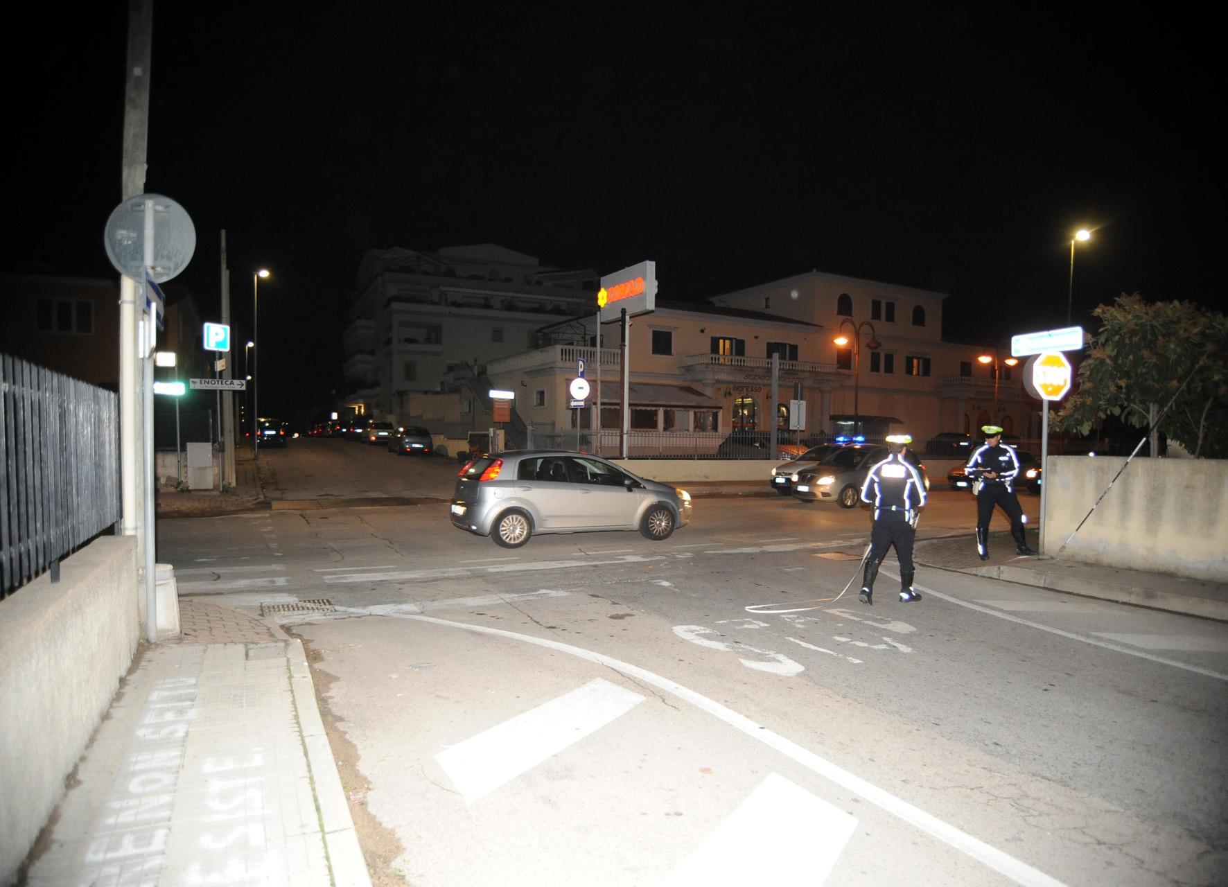 Il punto in cui è avvenuto l'incidente 