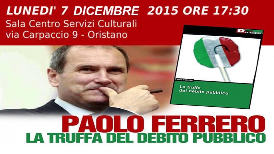 L'ex ministro Paolo Ferrero parla del suo libro "La truffa del debito pubblico"