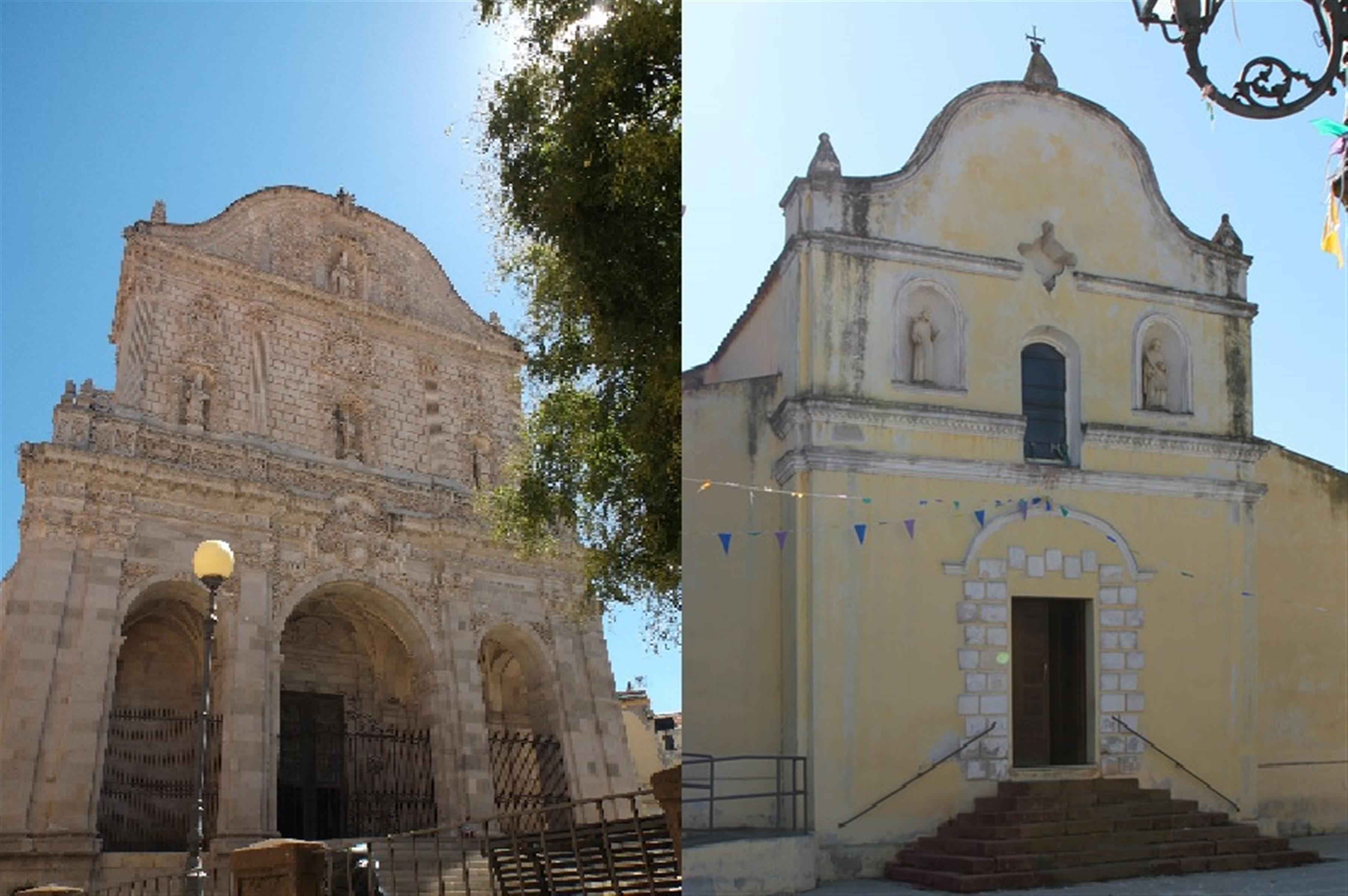 Il duomo di Sassari e la chiesa di Irgoli