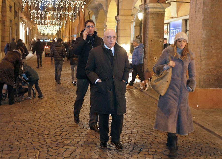 Pre-match a passeggio per Galliani