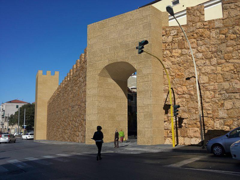Porta Utzeri nella ricostruzione di Alessandro Luiu