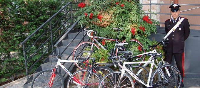 Bici rubate recuperate dai carabinieri (Foto d'archivio)