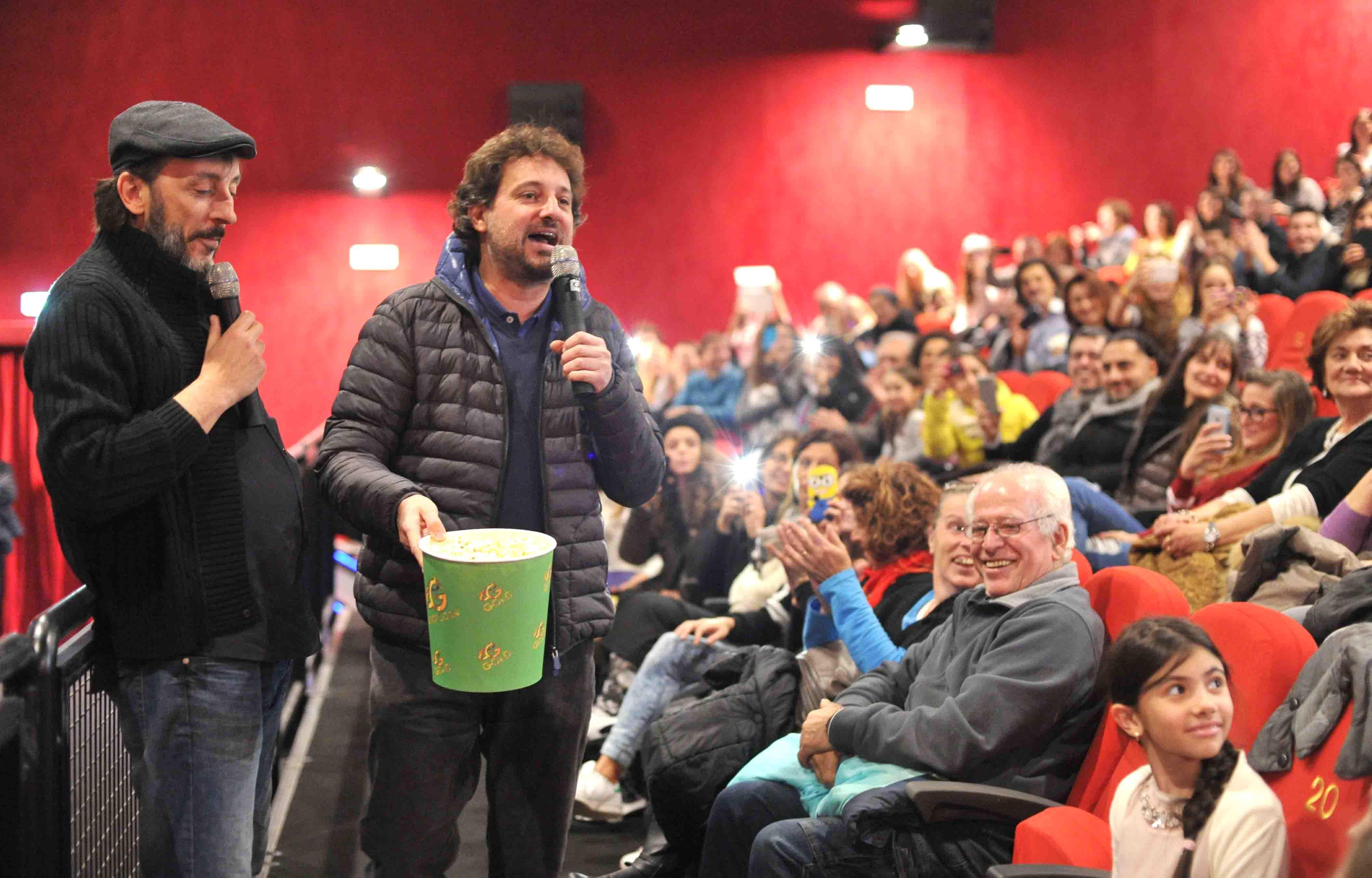 Leonardo Pieraccioni e Massimo Ceccherini al cinema Lux (foto Lorenzo Gori)