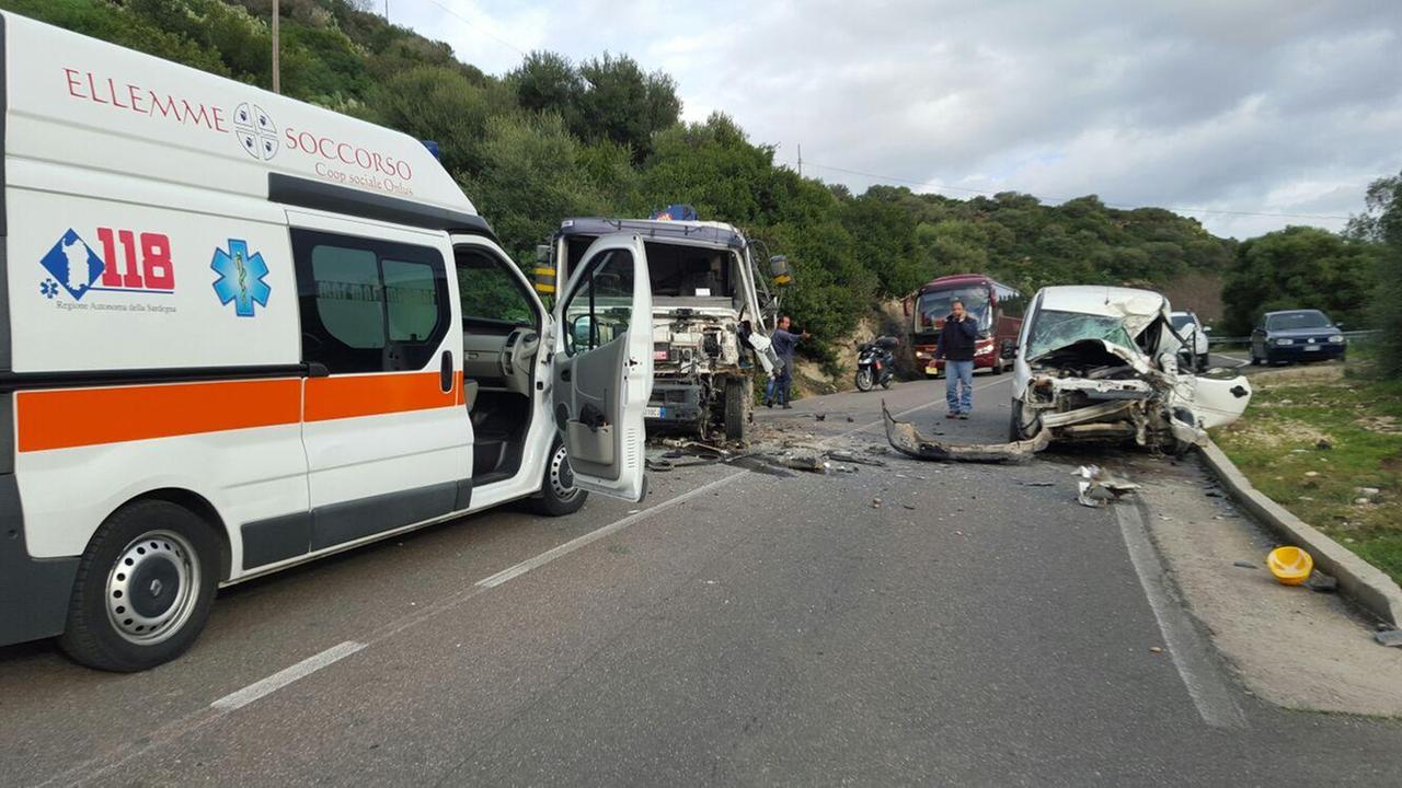 Il luogo dell'incidente sulla statale 125