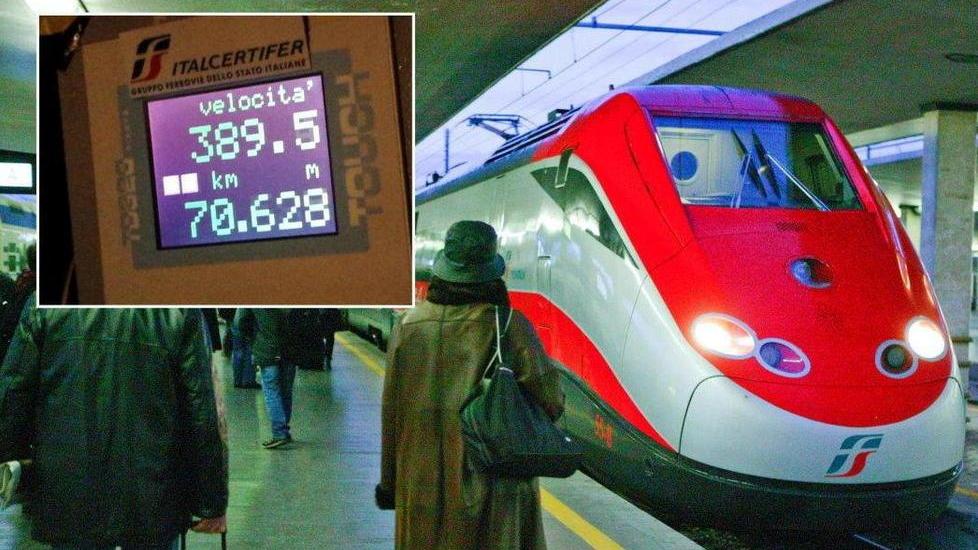 Freccia lanciata a 390 sotto una guida pisana