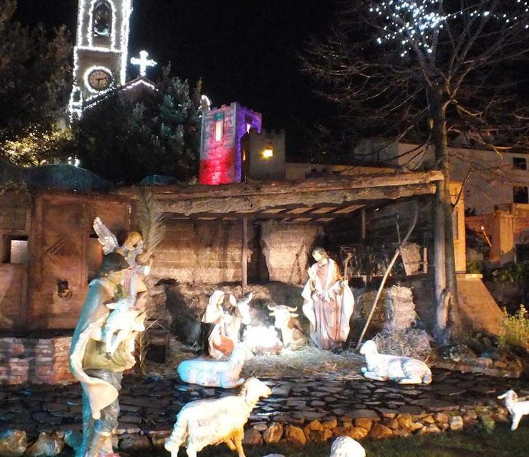 Il presepe in piazza del Popolo
