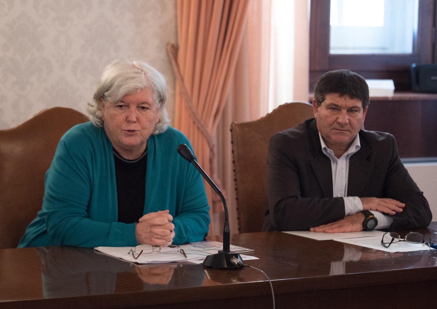 Il rettore Maria Del Zompo e il prorettore vicario Francesco Mola