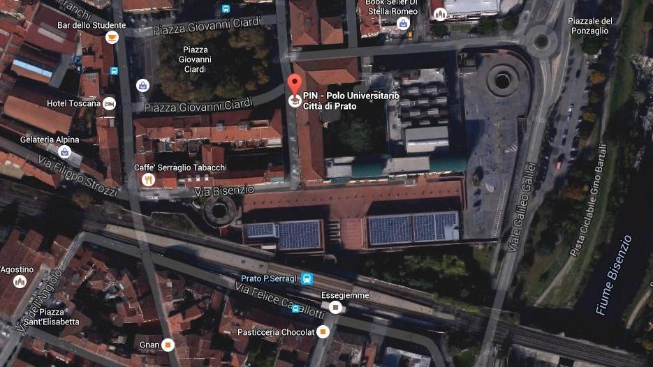 L'area di piazza dell'Università dove nascera la nuova sede di Sori