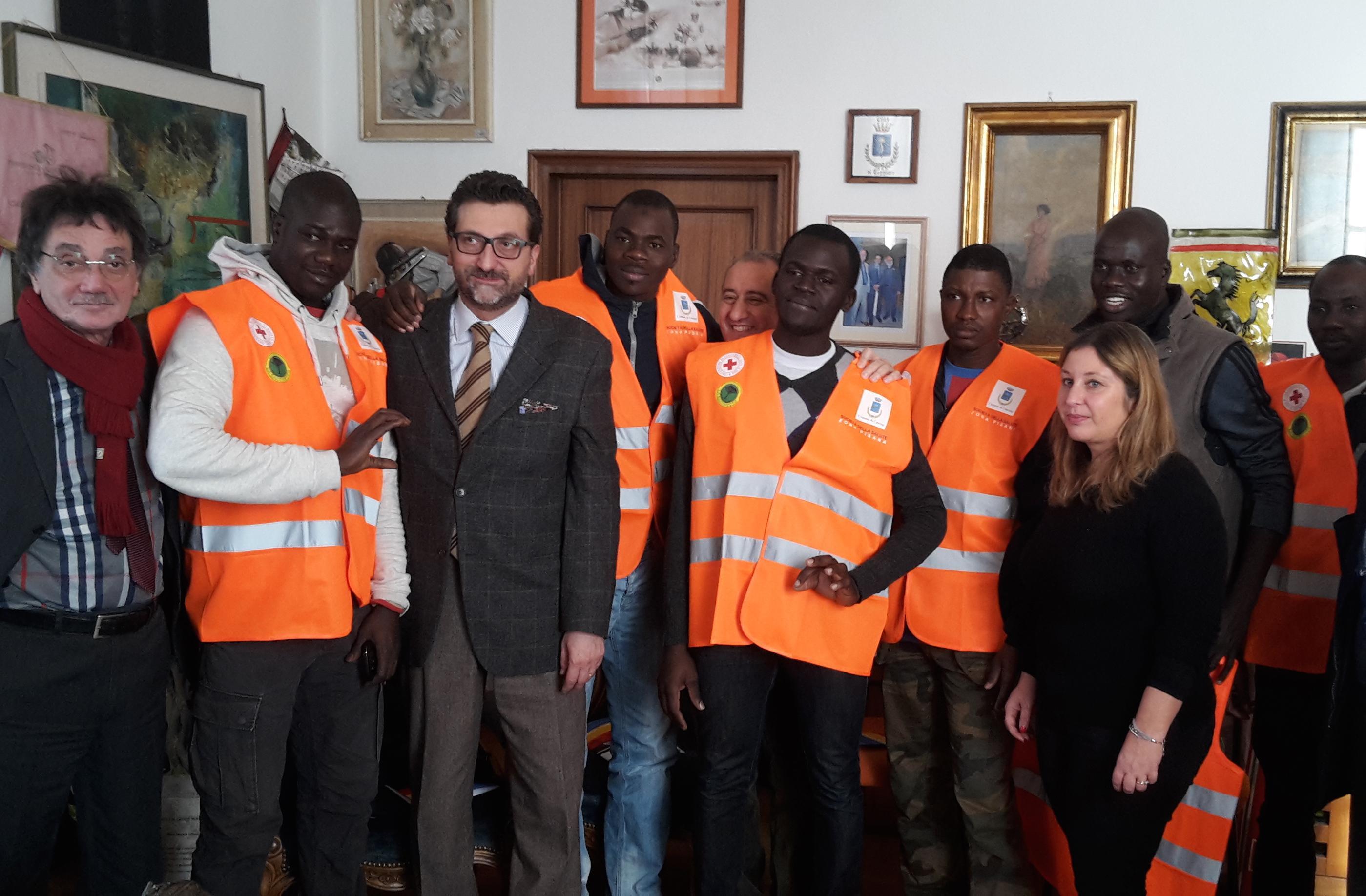 I migranti del Mali alla presentazione dell'iniziativa