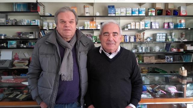 Il sindaco Mauro Lorenzini insieme a Franco Bagattini
