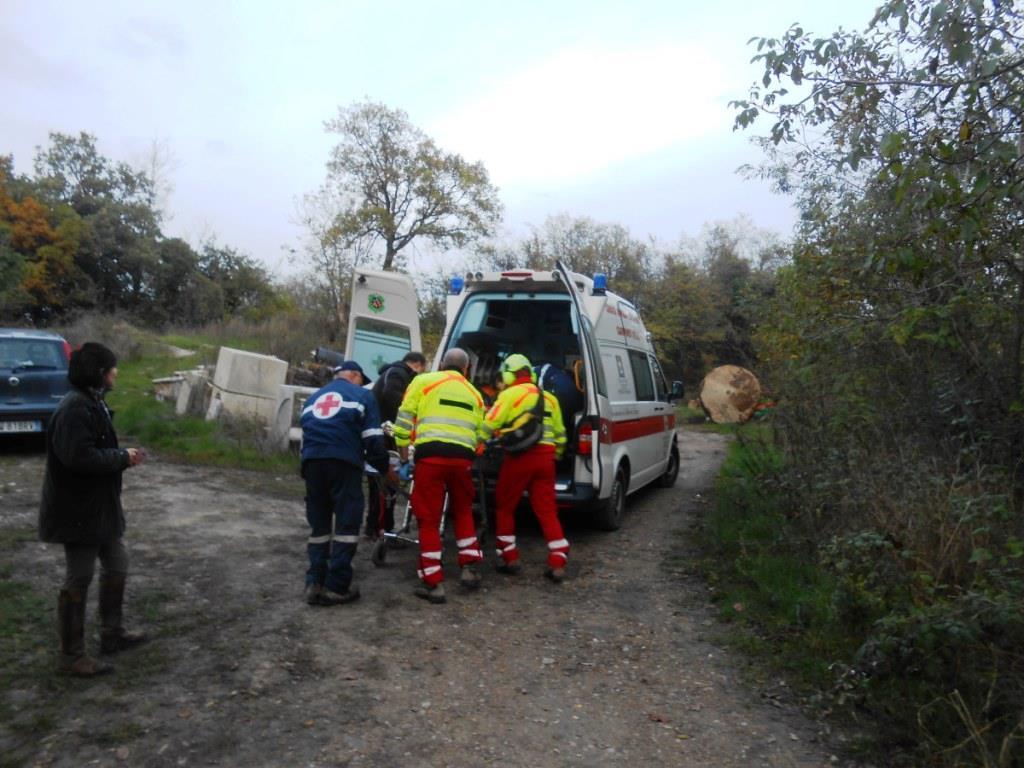 Operaio della Telecom cade da un palo e resta ferito