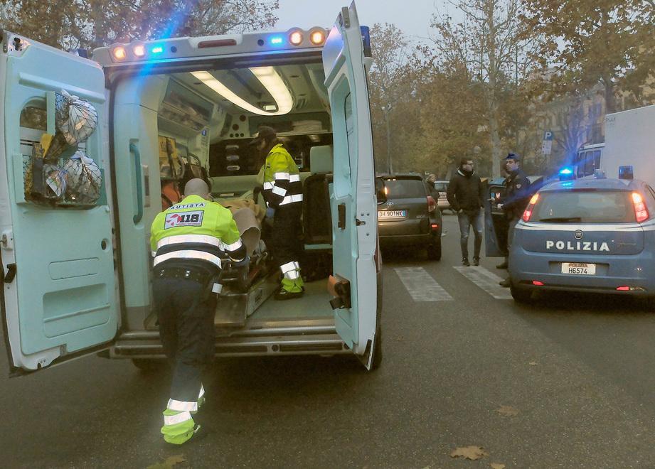 Ciclista investito da un Suv