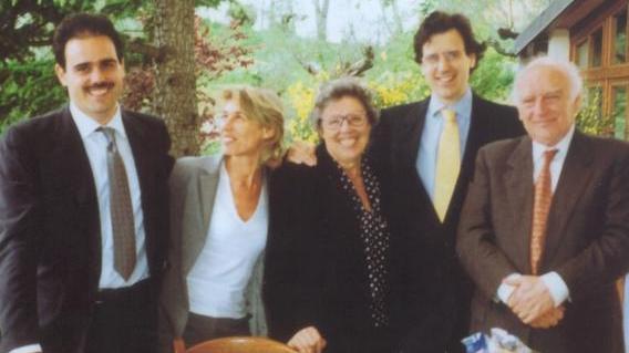 Una foto di famiglia dei Marcucci: Guelfo è il primo a destra