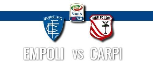 Il Carpi crolla ad Empoli (3-0)  e va in ritiro