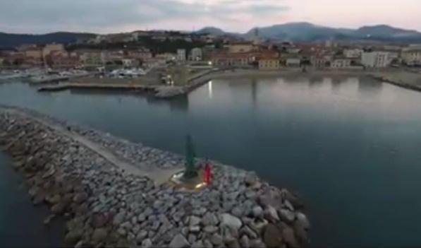 San Vincenzo dall’alto nel video di Filaroni