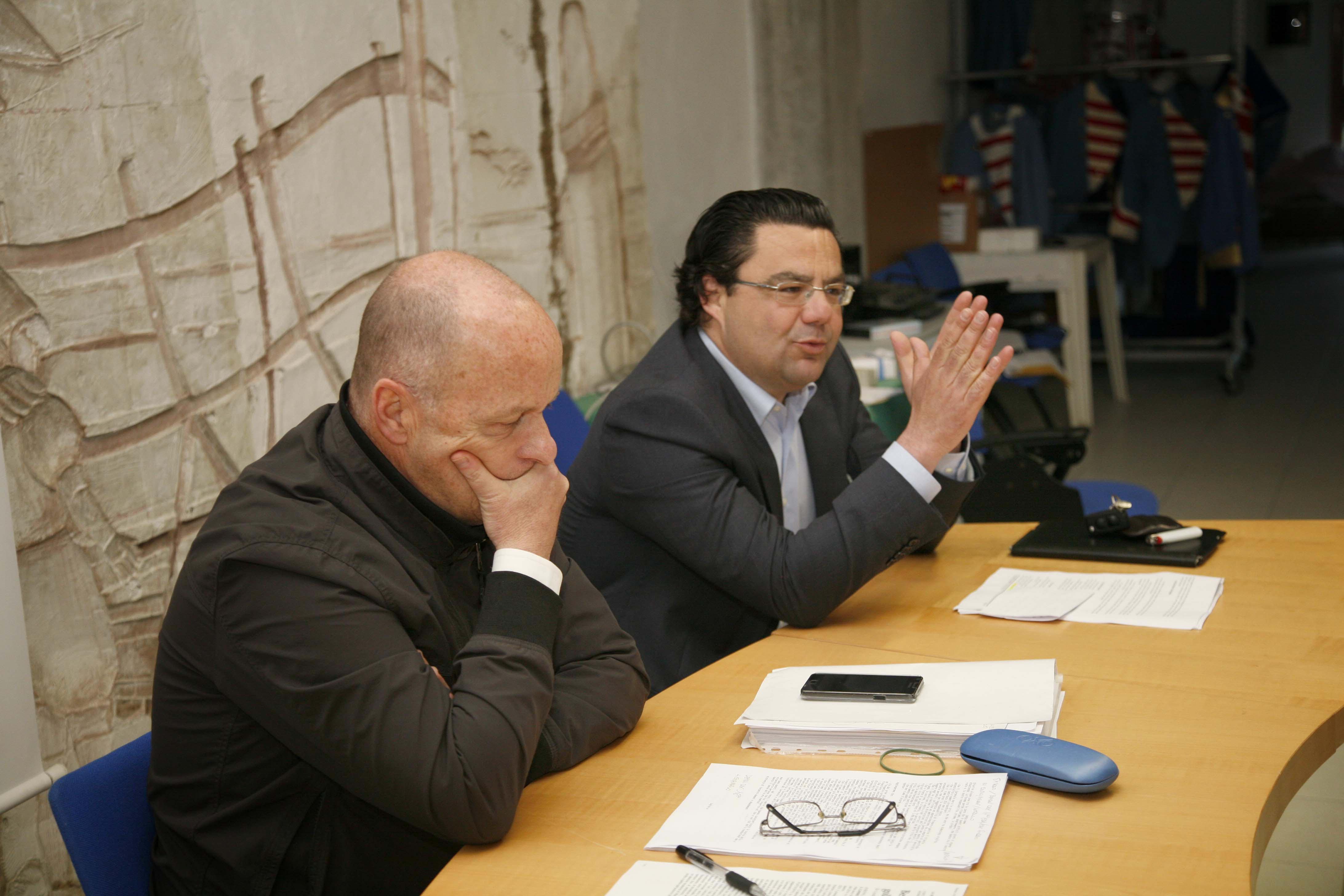 Il portavoce dei carristi Tiziano Nicoletti con il consigliere comunale Stefano Pasquinucci
