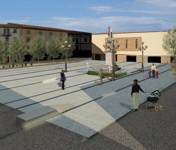 Mutuo ventennale da 1,4 milioni per i lavori in piazza Montanelli 