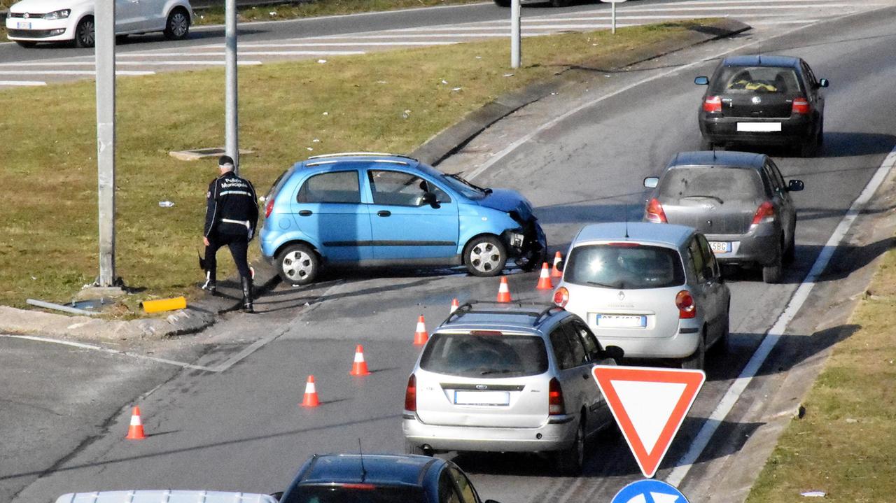 Un'immagine dell'incidente (foto Bf9