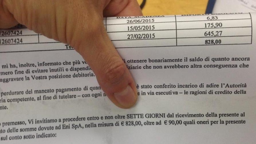 Mille euro per il gas consumato da altri