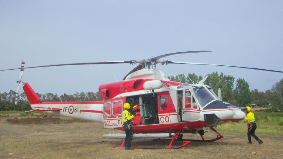 Un elicottero utilizzato per l'elisoccorso