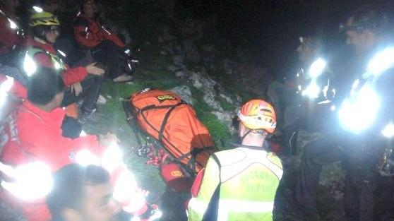 Un intervento del Soccorso Alpino della Sardegna