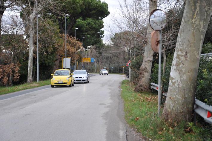 La vecchia Aurelia a sud di Cecina