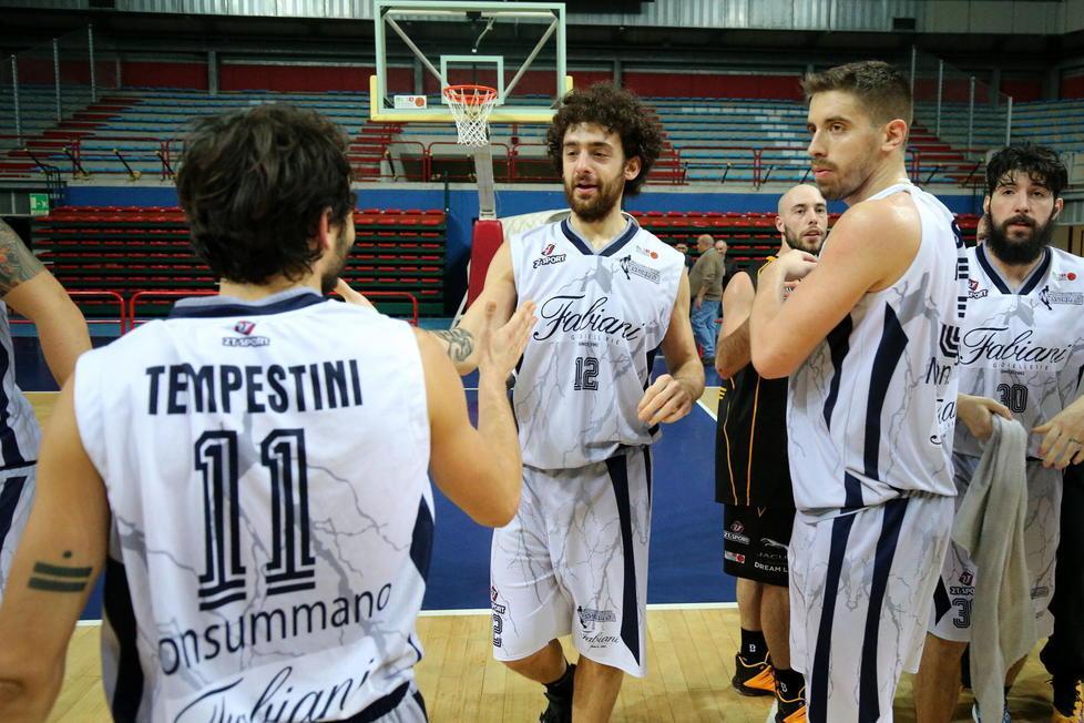 I giocatori del Fabiani Monsummano (Foto Nucci)